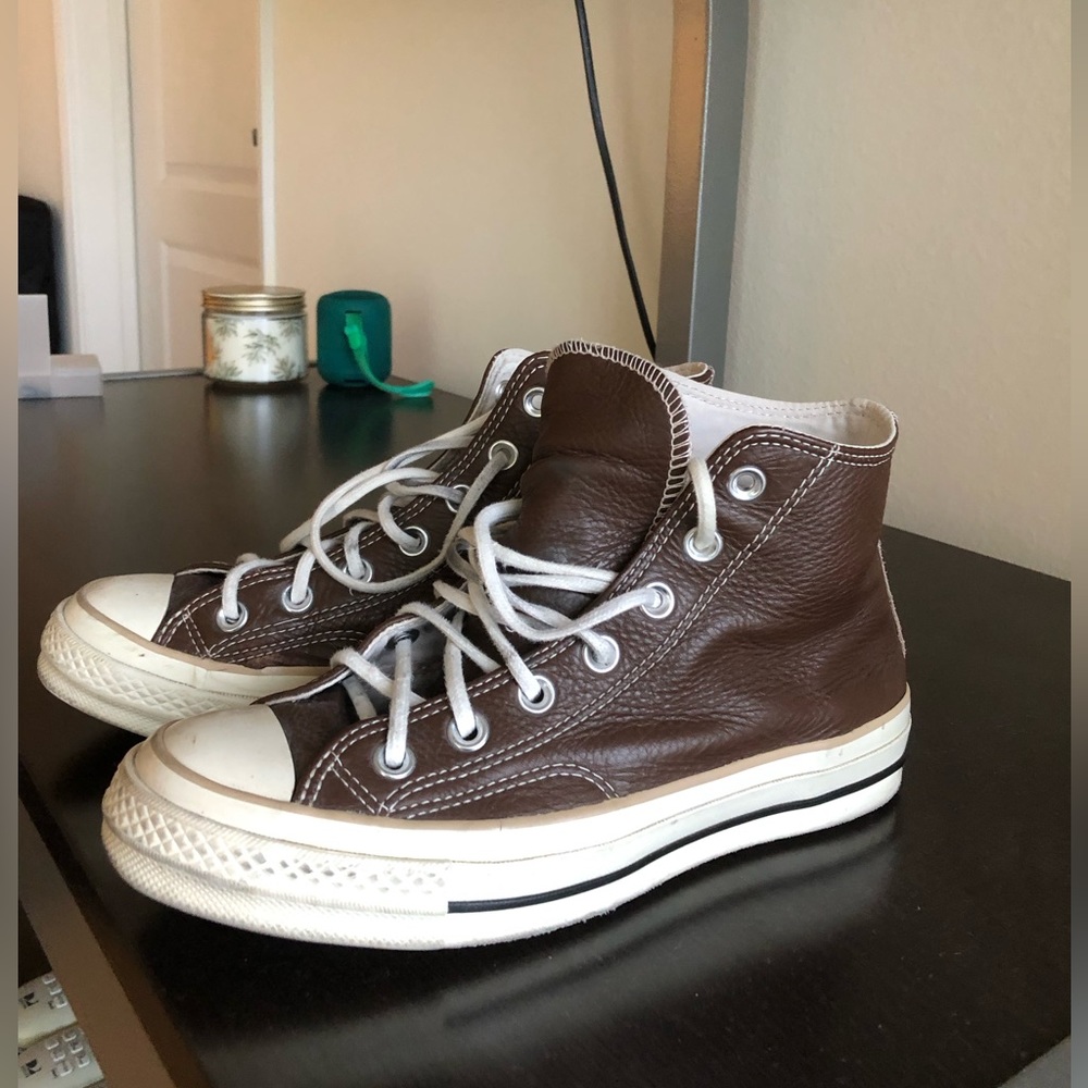 converse allstar leather brown